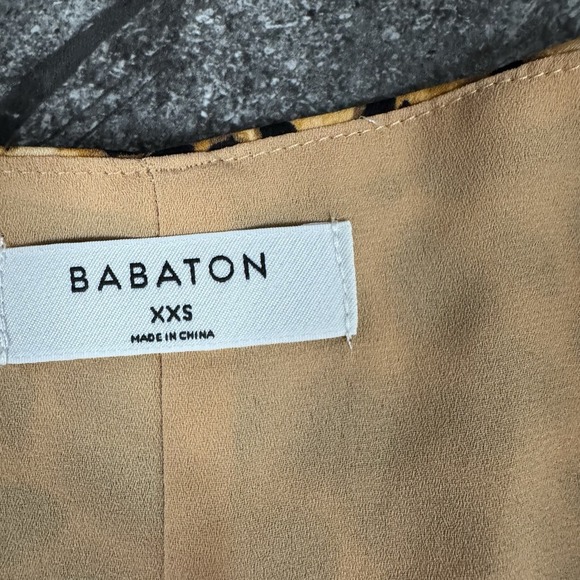 BABATON ARITZIA Womens Wallace Animal Print True Wrap Dress Sz XXS - Picture 10 of 12